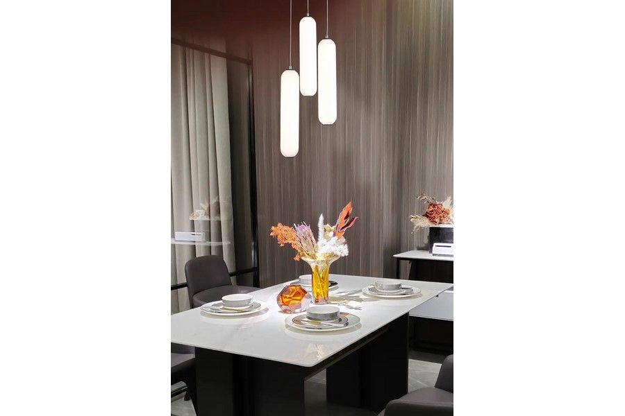 CATKIN závesné svietidlo matné čierne 3xLED/8W/4000K, priemer: 21cm